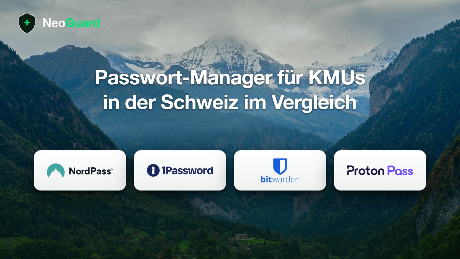 Passwort-Manager für KMUs: Bitwarden, 1Password, Proton Pass und NordPass im Vergleich